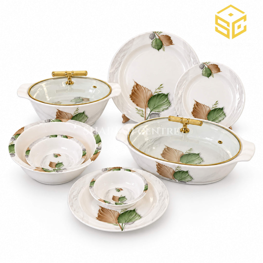 Graceware Nice Double Glazed Melamine Dinner Set 77 Pcs (8 Person) | Sharjah Centre Multan