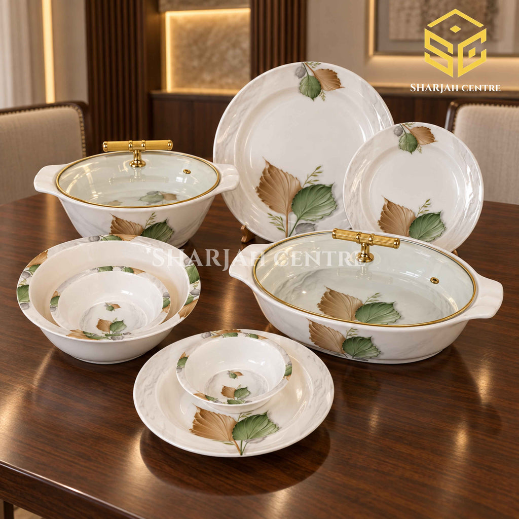 Graceware Nice Double Glazed Melamine Dinner Set 77 Pcs (8 Person) | Sharjah Centre Multan