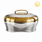 Golden Fire 5 litre gold and silver chrome insulated stainless steel hotpot