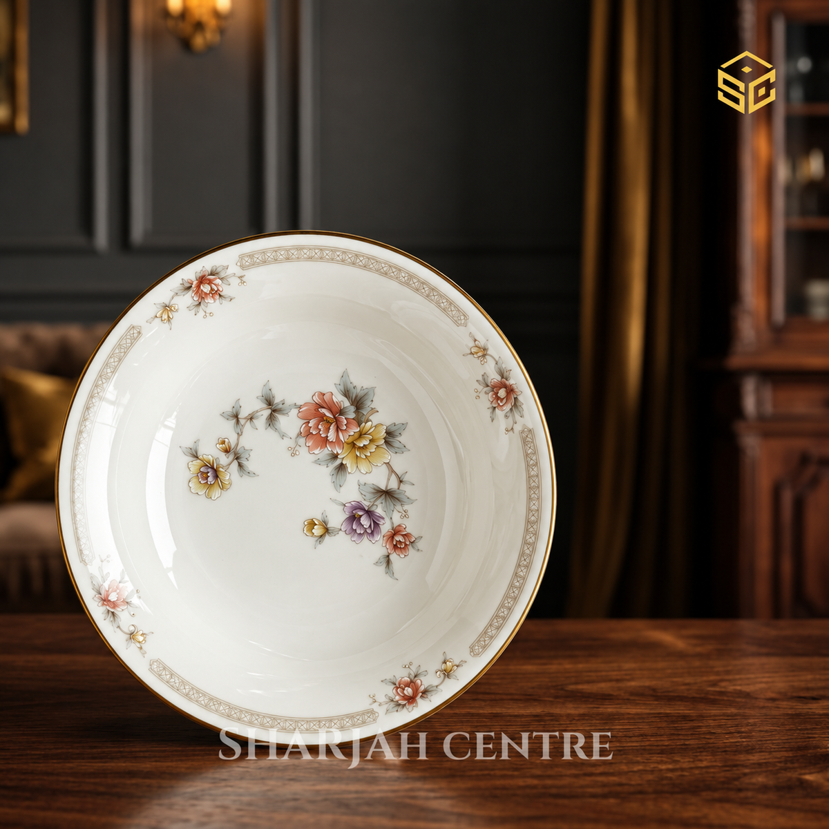 Noritake 7261 Ivory China plates with gold trim